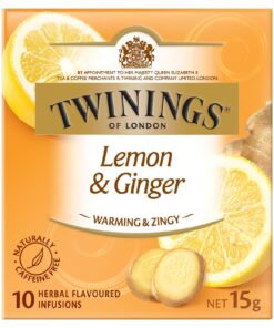 twinings of london lemon & ginger herbal tea