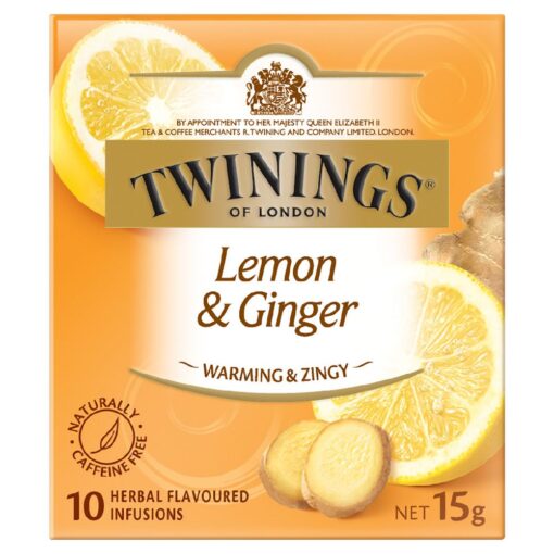 twinings of london lemon & ginger herbal tea